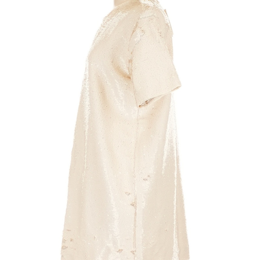 The Frankie Shop New Cream Sequin Mini Dress Riley Large - Picture 6 of 11